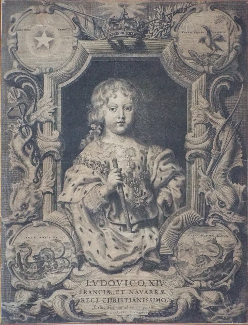 Print - Ludovico, XIV: Fraciae, et Navarrae Regi Christianissimo. - Dankerts
